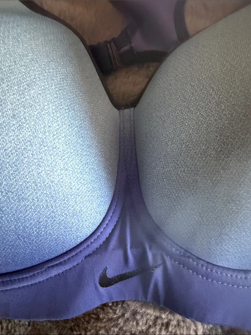 NWOT Nike Blue Ombré Racerback High-Support Sports Bra. 34DD